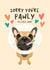 French Bulldog Dog Themed Get Well Card created by Diva Doodle Designs