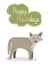 Wolf animal Christmas Card 28535 created by @SarahPriceDesigns