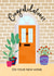 Pretty Contemporary Door New Home Card - Congratulations On Your New Home created by Kamiya Chirodian