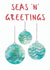 Seasons Greetings Baubles Nautical Christmas Card created by NaviStitch