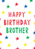 brother typography Birthday Card 17728 created by Earlybird