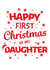 Daughter christmas Christmas Card 10364 created by Yeti Design