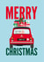 Classic Mini Cooper Christmas Card created by Diva Doodle Designs