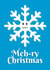 Meh Snowflake Christmas Card 29092 created by The Happy Bee