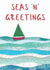 Seasons Greetings Sailing Boat Nautical Christmas Card created by NaviStitch