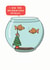 poo fish Christmas Card 16022 created by mungo and shoddy