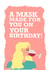 Quarantine wine mask birthday card created by Coffee Cup Studio