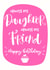 Daughter heartfelt Birthday Card 18818 created by Little Cat Creates