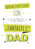 Heartfelt Birthday and fathers Day card from Son created by Yeti Design