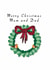 Merry Christmas Mum & Dad Robin Wreath created by Creative Gemz