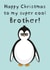 Super Cool Brother Penguin Christmas Card created by Creative Gemz