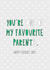 favourite male Father's Day Card 28844 created by Redback Cards