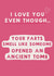 Funny Ancient Tomb Farts Anniversary Card/Valentines Day Card - Farts - created by Giddy Kipper