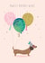 Dachshund Sausage Dog Birthday Card 10290 created by Paper Yay