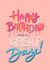 typography classic Birthday Card 44409 created by Emily Knows Prints