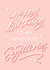 Happy Birthday To My Favourite Sagittarius! - Brush Calligraphy Horoscope Card created by Leah Chong - Leah Design
