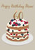 Sponge cake Mum 60th birthday card created by Kamiya Chirodian