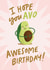 avocado cute Birthday Card 20691 created by Nicky Laatz