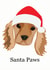 santa paws Christmas Card 20090 created by Cocoon Homeware Co
