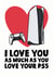 Funny Anniversary / Valentines Day Card - Gamer - PS5 - I Love You As Much As You Love Your PS5 created by Studio Doodles