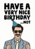 not borat Birthday Card 13294 created by Studio Doodles