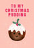 pudding husband Christmas Card 15244 created by Mad Philomena