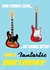Four strings good, Six strings better Guitar Birthday Card created by DaveEff
