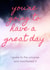 Good luck or birthday card - Manifest a great day created by me old cock linnet