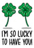 clover lucky Anniversary Card 11362 created by TeePee Creations