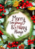 Wreath Berries Christmas Card 29270 created by The Happy Little Print Shop
