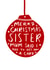 Funny Christmas Card for Sister 1000 created by Studio Yelle