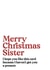 Funny Christmas Card for Sister 1001 created by Studio Yelle
