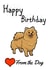 Pomeranian dog Card 38863 created by Love from the Pet