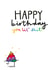 Rainbow Poop Emoji Birthday Card created by Odd Socks