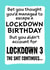 funny typography Birthday Card 44353 created by Jolly Ginger Cards