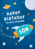 Space Birthday Card for Son created by Macie Dot Doodles