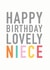 niece typography Birthday Card 10674 created by Studio 9