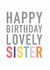 sister typography Birthday Card 10676 created by Studio 9