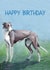 Illustration Lurcher Birthday Card 35651 created by Richard Marsh Art
