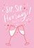 prosecco champagne Congratulations Card 20695 created by Nicky Laatz