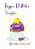 Daughter Cupcake Birthday card created by Jackie Ponwaye Design