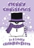 snowman illustration Christmas Card 7667 created by Krimbles