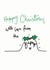 Cute Christmas Card From the Bump - For expectant parents and Grandparents created by Oops a doodle