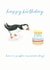 puffin cute Birthday Card 14883 created by Kathleen Illustration