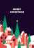town village Christmas Card 20287 created by Neil Clark