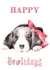 Happy Howlidays Puppy Beagle Christmas Holiday Card created by Wandering Laur