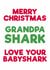 baby shark grandfather Christmas Card 42989 created by PaperPiranha