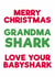 baby shark grandma Christmas Card 42990 created by PaperPiranha