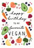 vegan fruit Birthday Card 20701 created by emiliedrawsthings
