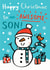 snowman awesome Christmas Card 18308 created by Jenny Seddon